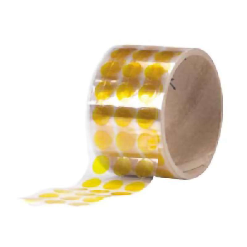 Marking Dots, Vinyl, 1/4", 3" Core, 5.5 mil, Blue, Rubber, 5000/Roll